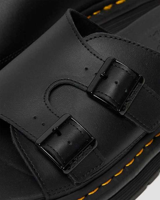 Sandalias Negras Dr. Martens Dax Slip On Hombre Negros MX-38925